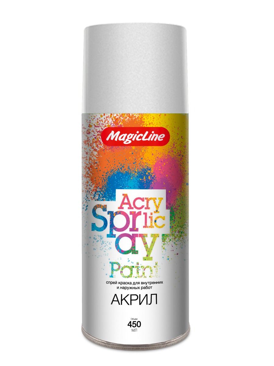 030 Краска белая глянцевая (265г) Magic Line
