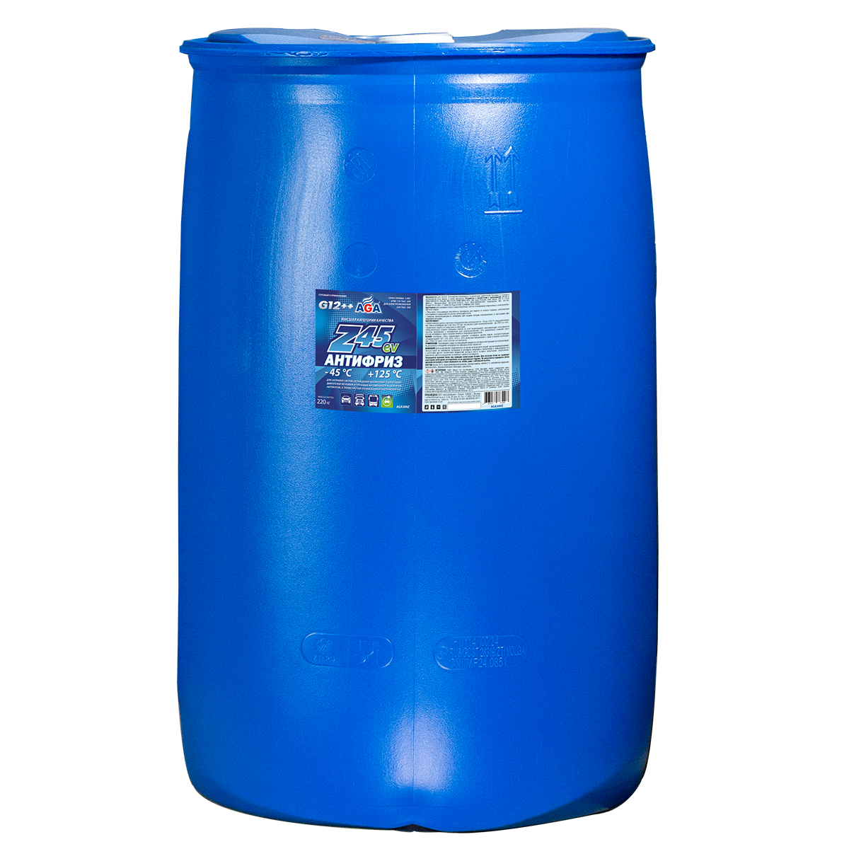 AGA309Z Антифриз синий, -45С 220 кг AGA ANTIFREEZE AGA-Z45ev, PREMIX