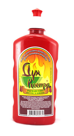 Жидкость для розжига "Дух Костра"  1,0л (с крышкой пуш-пул)