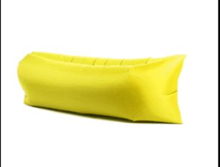 Надувной диван ламзак, модель "Классик", желтый