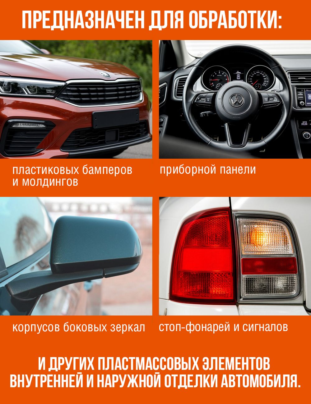 RW2539 Полироль для пластика 250мл.