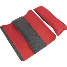 Подушка автомобильная на ремень безопасности с наполнителем 300х110 (серая)