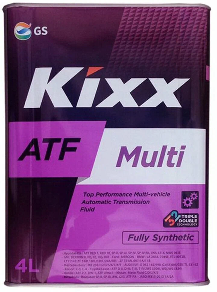 Масло трансмиссионное синт. Kixx ATF Multi канистра 4л