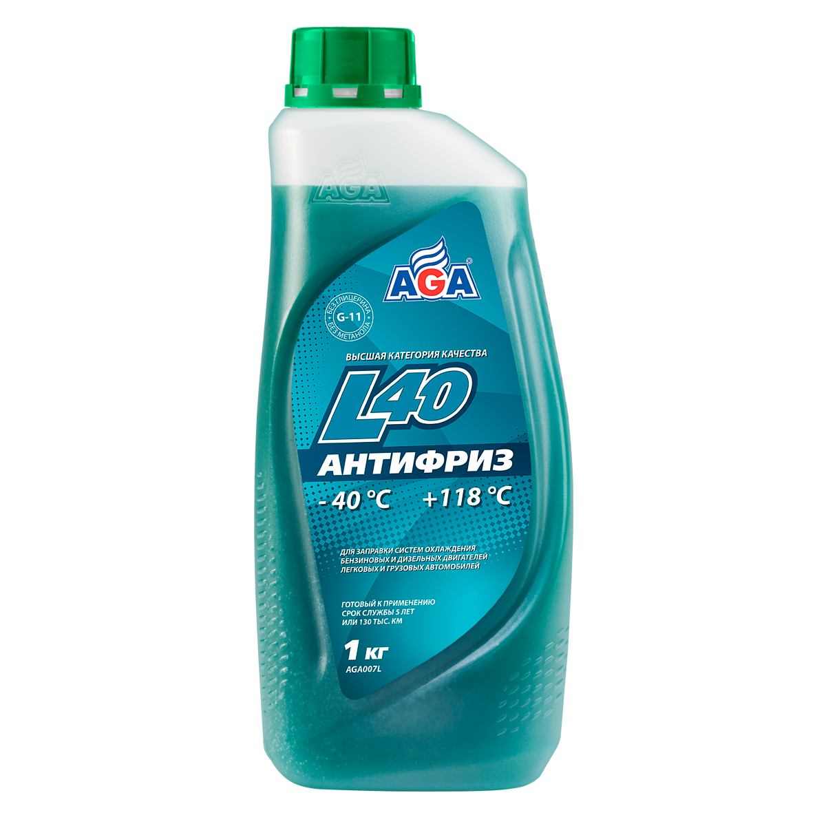 AGA007L Антифриз сине-зеленый, -40С, G11, 1кг