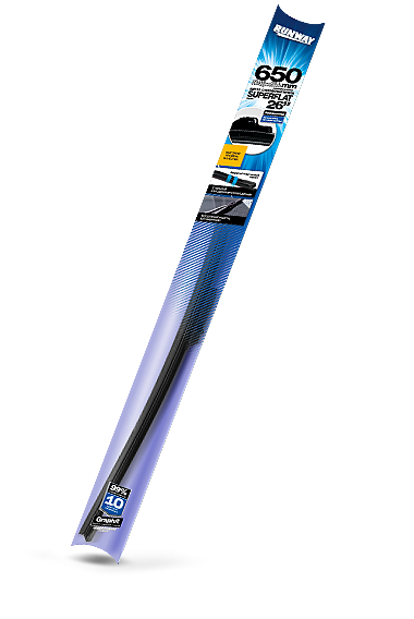 Щетка стеклоочистителя бескаркасная универсальная SUPERFLAT 650мм RUNWAY