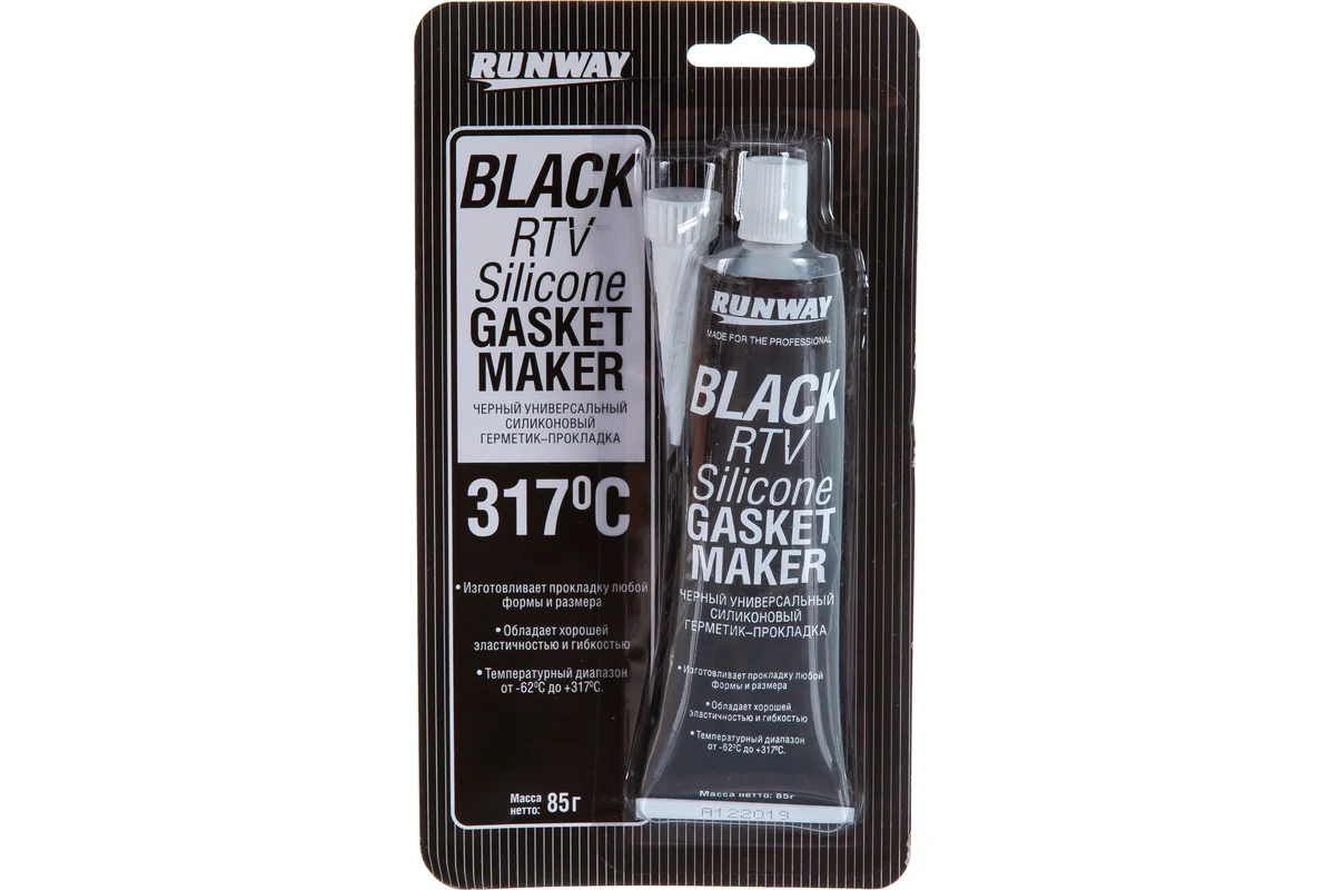 RW8501 Силиконовый герметик-прокладка черный 85г. НЕТ БЛИСТЕРА