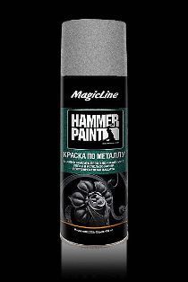 ML4003  Краска по металлу (молотковая) серебряный 265г