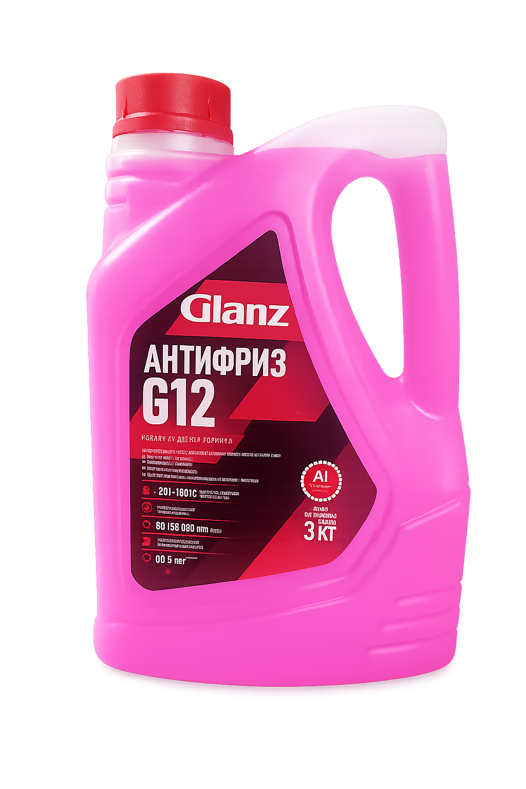 Glanz Антифриз G12 (красный) 3 кг