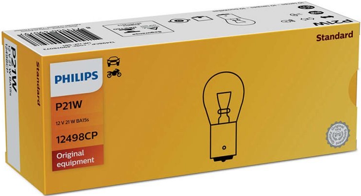 Лампа PHILIPS P21W 12V 12498