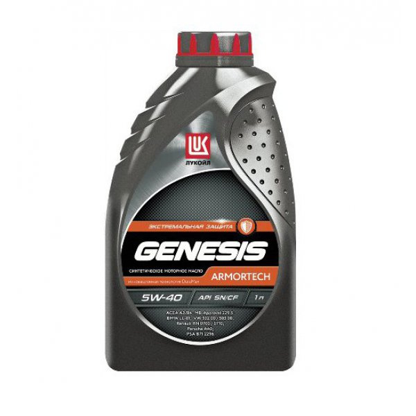 Лукойл GENESIS ARMORTECH  5w40 SN/CF синтетика 1л масло моторное