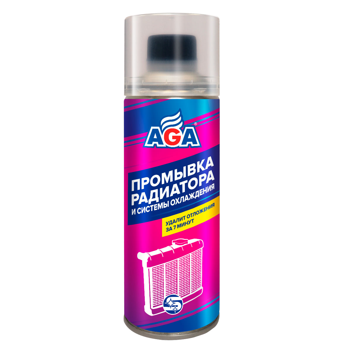 AGA703R Промывка радиатора и системы охлаждения 335 мл.