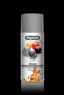 610 Краска термостойкая серебристая 265г