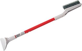 Щетка для снега распушённая телескопическая со скребком, 60-85см