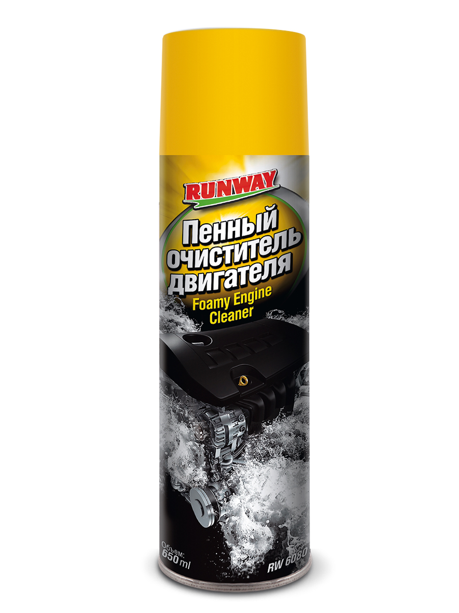 RW6080 Пенный очиститель двигателя 650мл аэрозоль