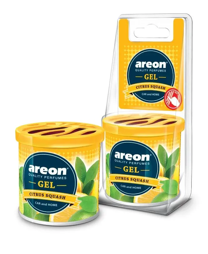 Ароматизатор AREON "GEL CAN Blister" Citrus Squash GCB15