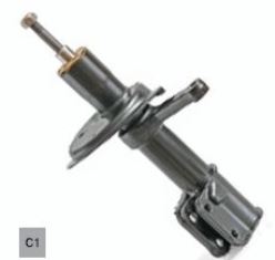 Амотризатор ВАЗ 1118 передний левый (стойка) масло Fenox A61 543C1.С