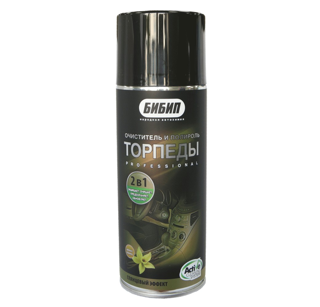  БИБИП Полироль пластика торпеды professional ваниль аэрозоль 520мл