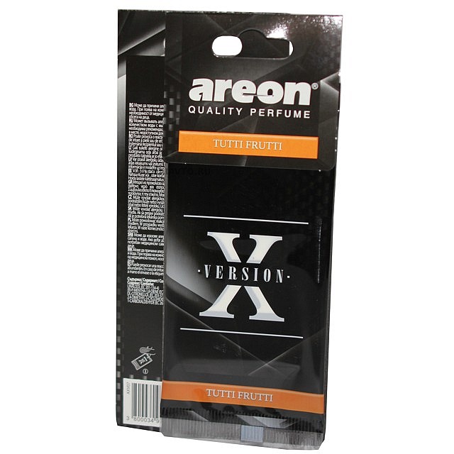 Ароматизатор AREON "X-VERSION Tutty Frutty" AXV07