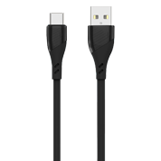 PM6733 Кабель USB Type-A Type-C, 3 A быстрая зарядка, 2 м, передача данных 480 Мбит/с, черный