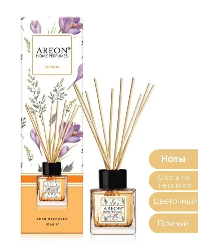 Ароматизатор AREON HOME PERFUMES "GARDEN" 50 ML  Saffron BHP06