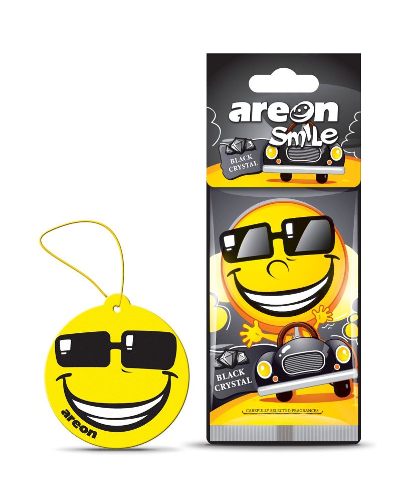 Ароматизатор AREON "SMILE RING"  BLACK CRYSTAL ASD19