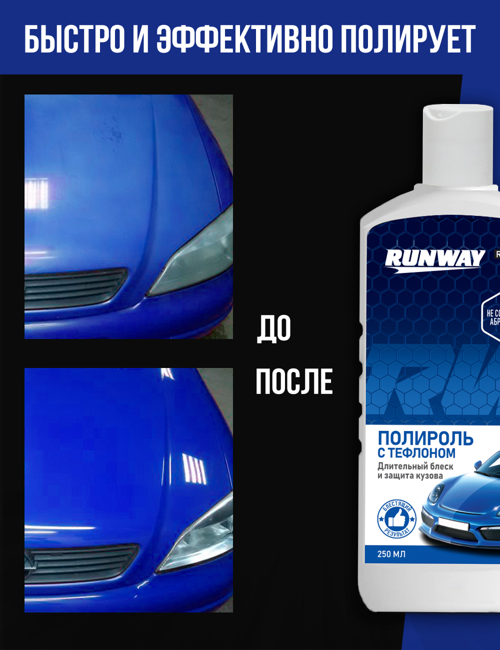 RW2502 Полироль с тефлоном 250мл. С