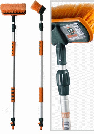 Щетка для мытья "Li-Sa" телескоп., проточная ручка 94-160см, с запорным краном (LS013) 39778