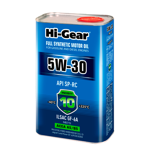 Hi-Gear 5W-30 ACEA A5/B5 API SP-RC ILSAC GF-6A 1л синт масло моторное HG0530