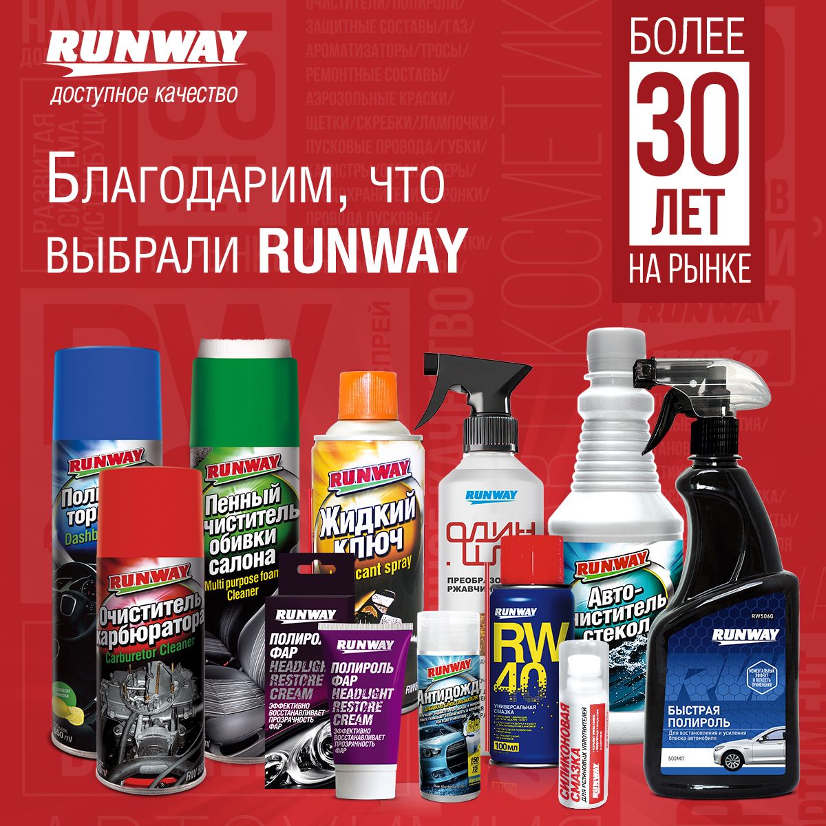 RW6093 Мягкий автовоск 300мл.