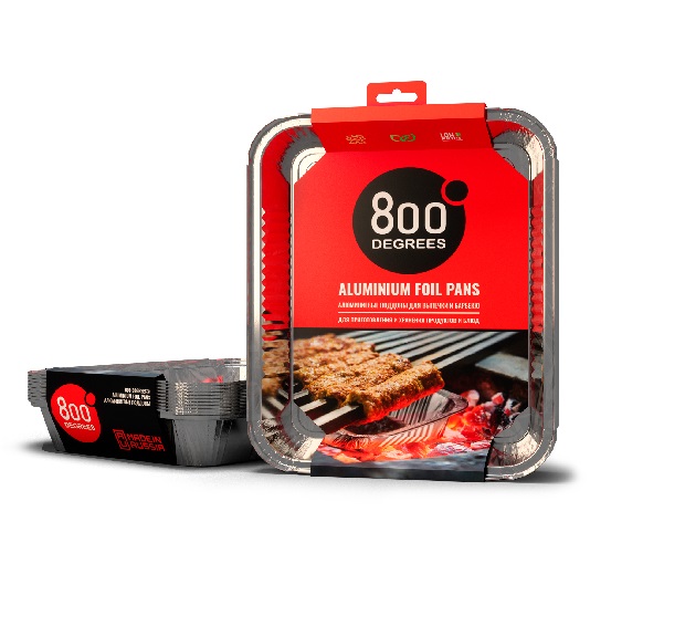 Алюминиевые поддоны 800 Degrees Foil Pans XL-size, 10 шт