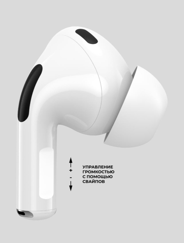 Беспроводные наушники с микрофоном Air Pro, TWS, BT 5.1, 250 мАч, QI, IPX4, белый, Deppa 44167