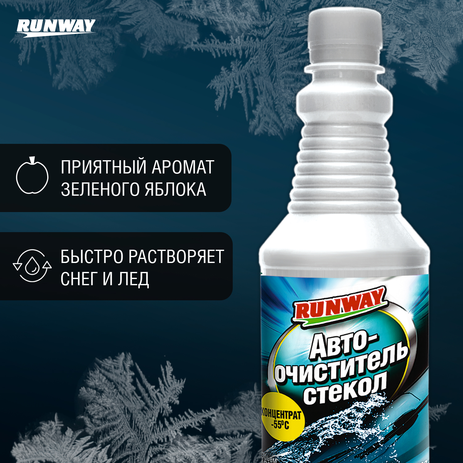 RW1068 Автоочиститель стёкол концентрат -55С 1л.