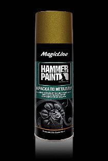 ML4008 Краска по металлу (молотковая) золотистый (265г)