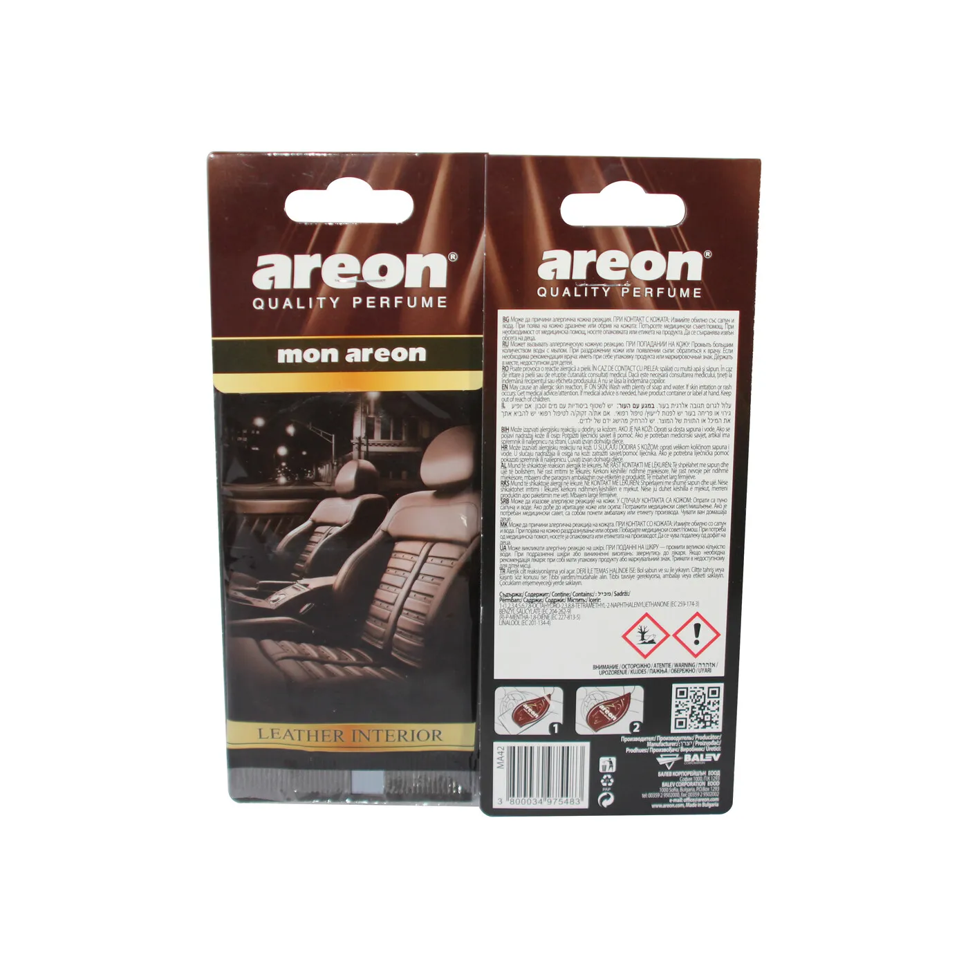 Ароматизатор AREON "MON AREON  Leather Interior" MA42