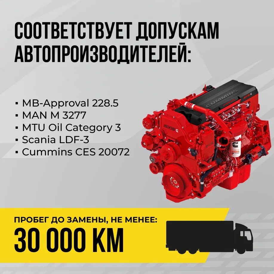 ВМПАВТО 10w40 CI-4/SL E4/E7 20л масло моторное 9801