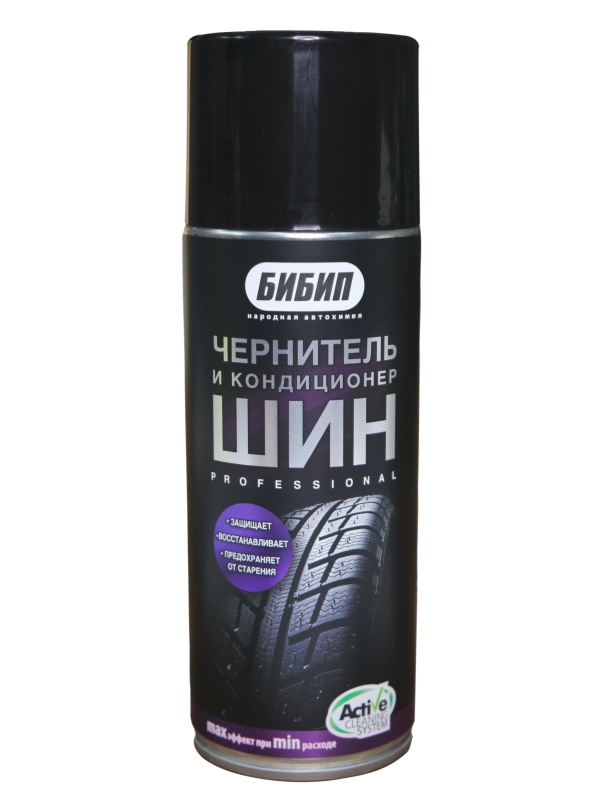  БИБИП Чернитель и кондиционер шин professional  аэрозоль 520мл