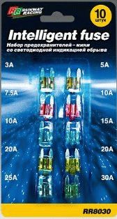 RR8030 Набор предохранителей MINI со светодиодной индикацией обрыва