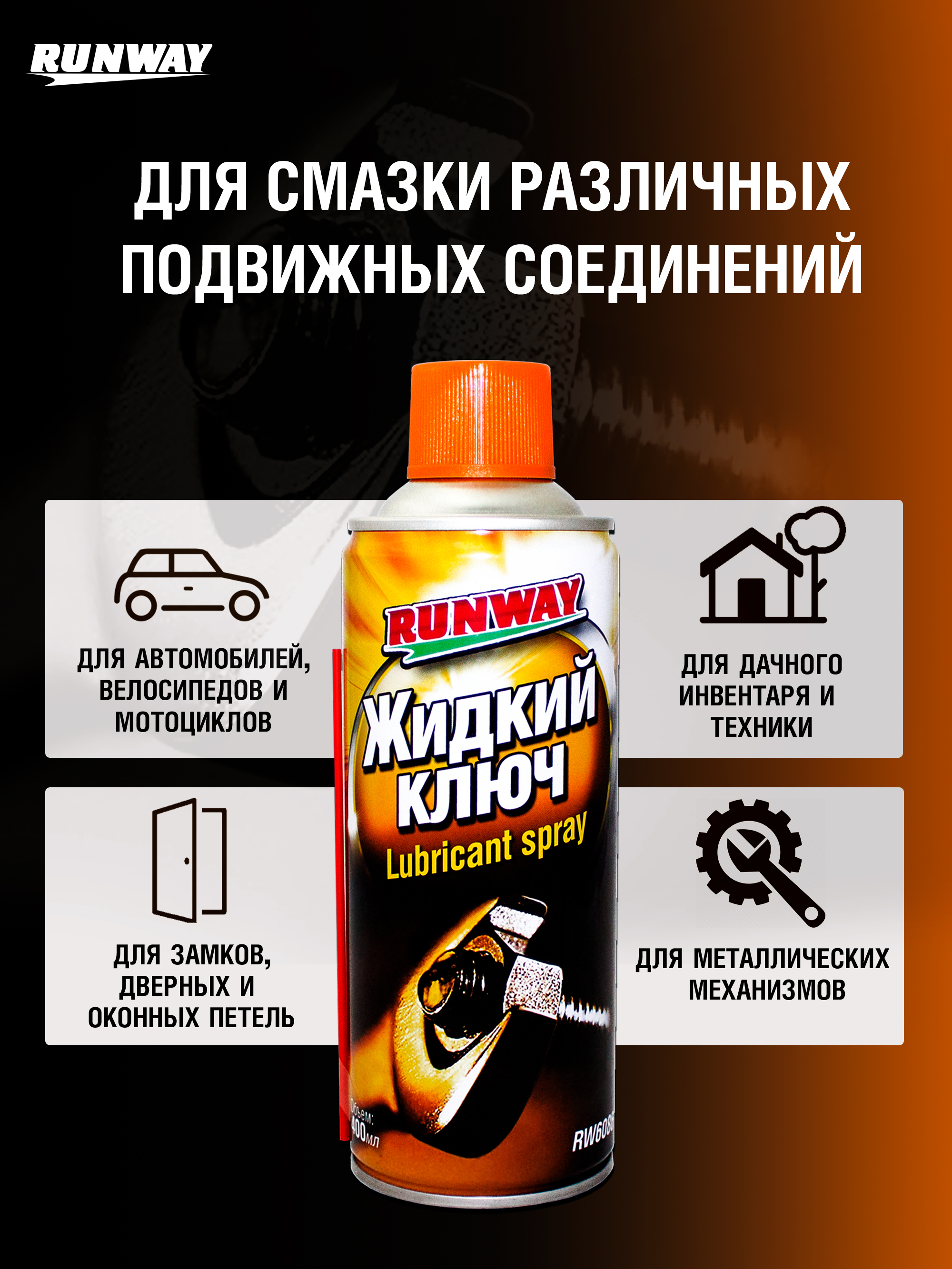 RW6086 Жидкий ключ аэрозоль 400 мл