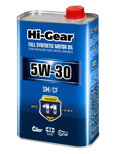 Hi-Gear 5W-30 ACEA A3/B4 API SN/CF 1л синт масло моторное HG0030 А