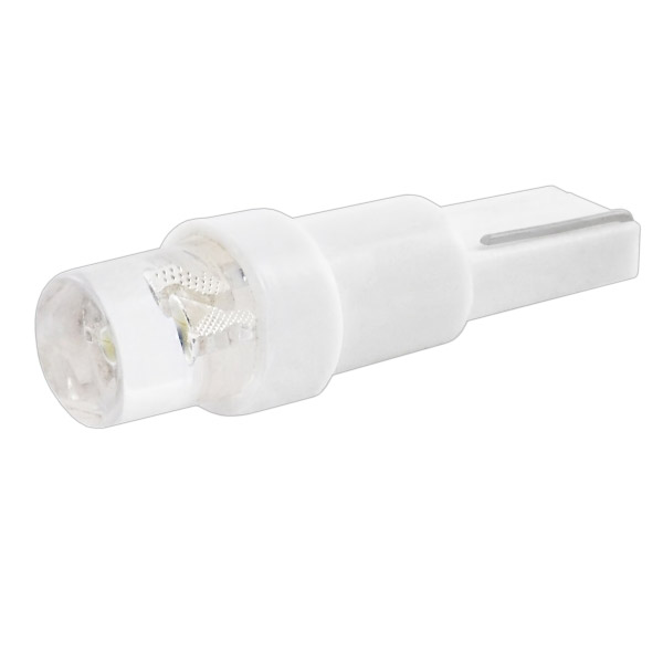 Автолампа диод T5 (W1,2W) 12V 1 LED диод 1-конт Белая SKYWAY Панель min10