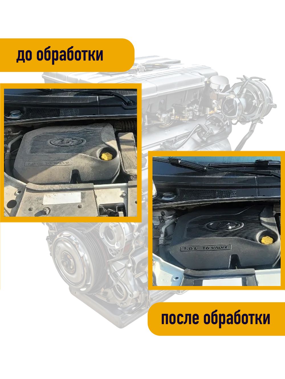 RW6080 Пенный очиститель двигателя 650мл аэрозоль