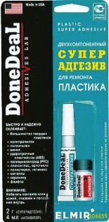 DD6659 Двухкомпонентный суперадгезив для пластика (2+4мл)