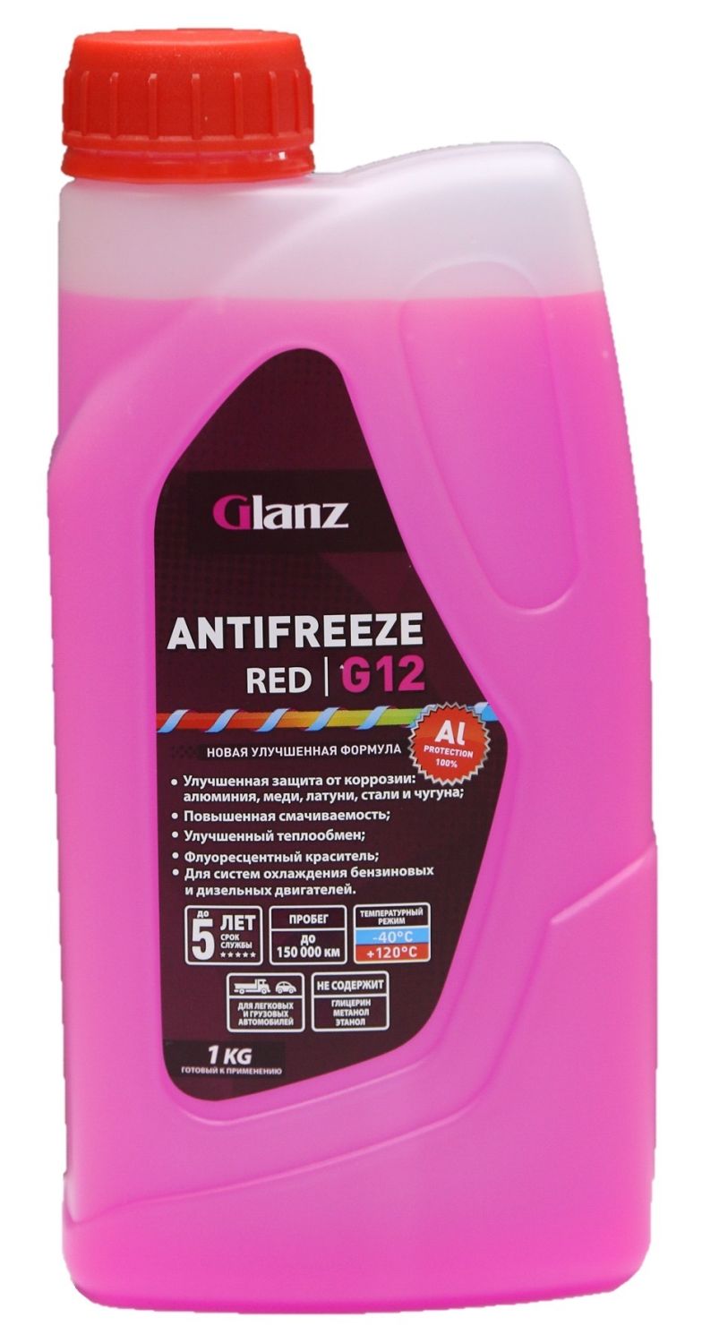   Glanz Антифриз G12 (красный)   1кг