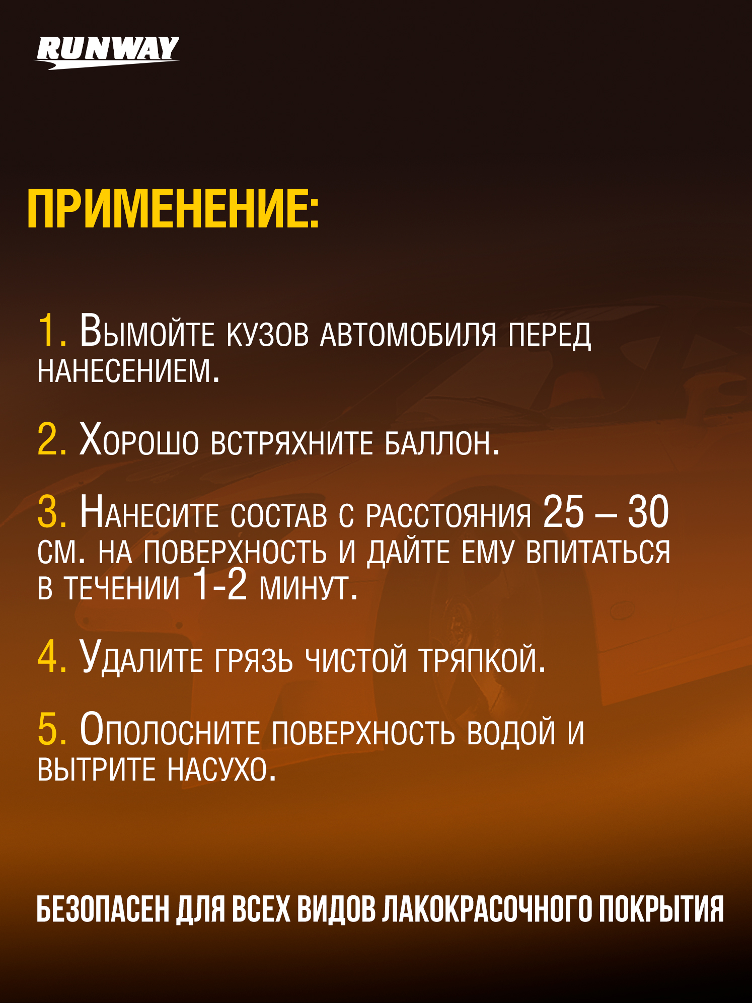 RW6089 Очист. Кузова от насекомых и гудрона 450мл А