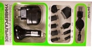 Универсальное зарядное устройство Partner (СЗУ, АЗУ, кабель, 9 коннекторов) ПОВРЕЖДЕНА УПАКОВКА