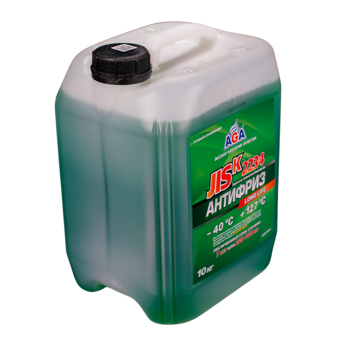 AGA345LL Антифриз зеленый, -40С, 10кг JIS K 2234