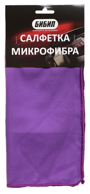  Салфетка микрофибра для стёкол 30х30 БИБИП
