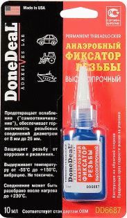 DD6687 Анаэробный фиксатор резьбы высокопрочный 10г