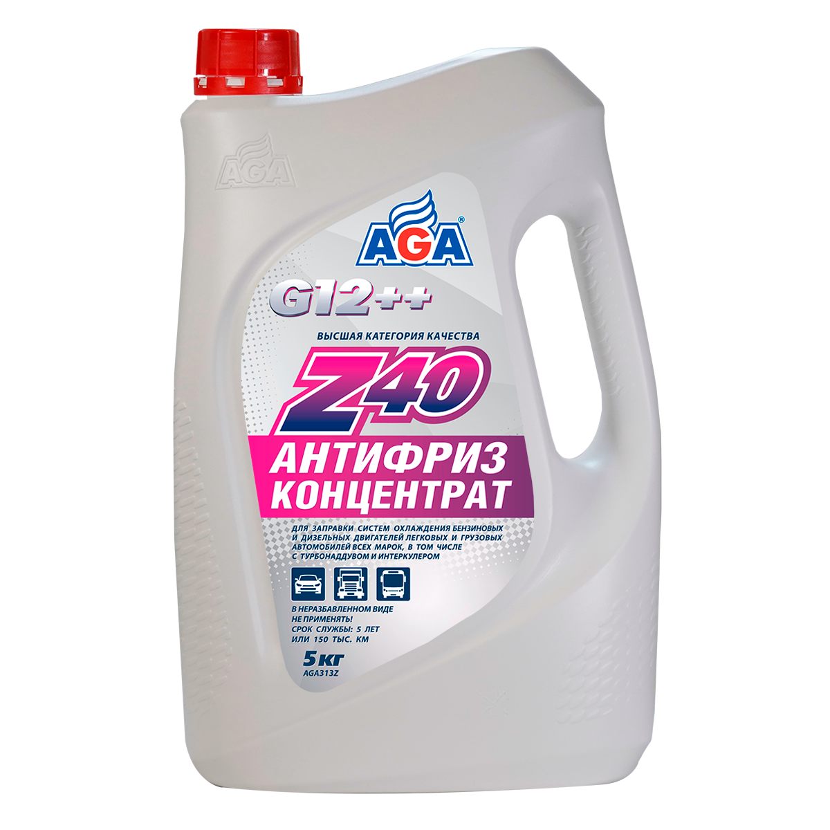 AGA313Z Антифриз Z40. Концентрат. Красный 5кг