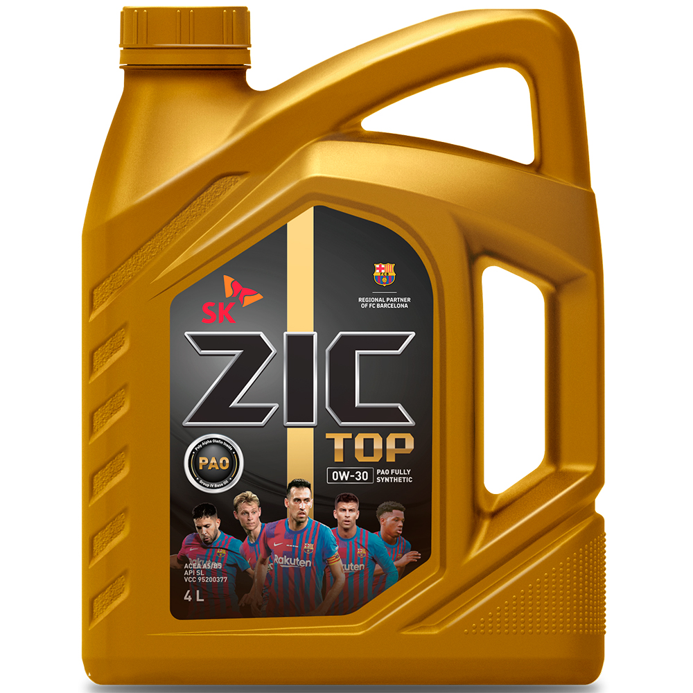 ZIC TOP 0W-30 SL, A5/B5 (синт) 4л масло моторное